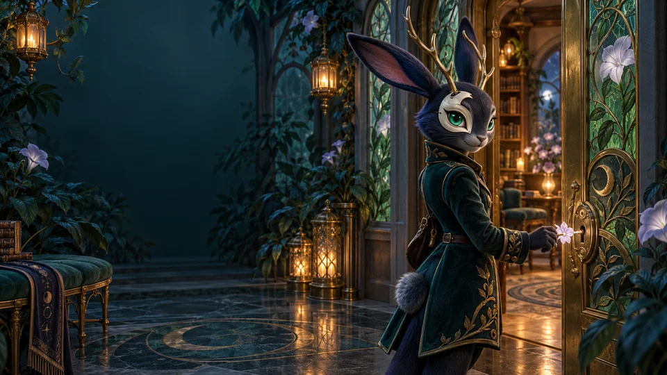 Vesper welcomes you at the conservatory login desk