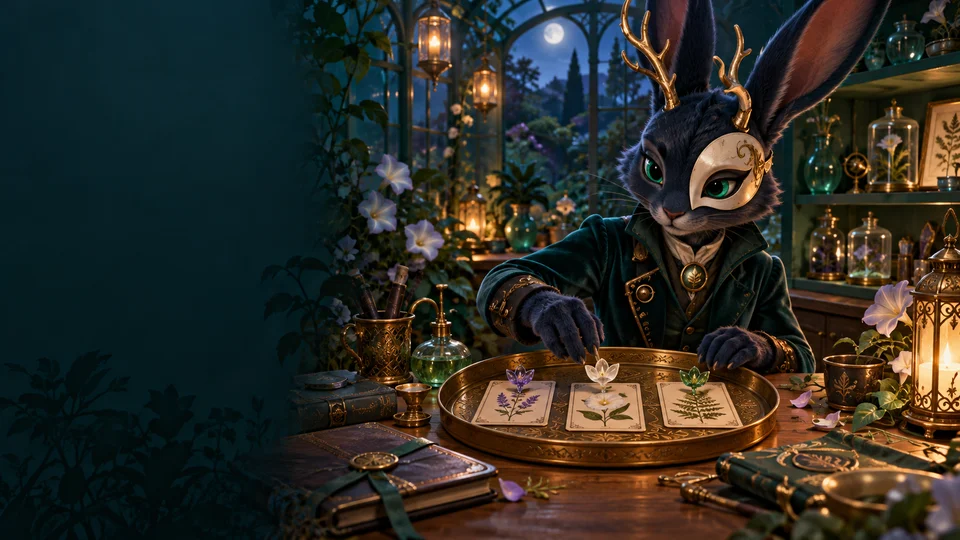 Vesper in the profile chapter of the Midnight Conservatory