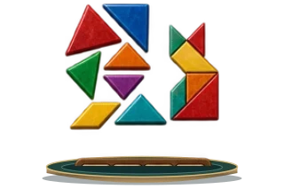Astral Tangram — Shape assembly