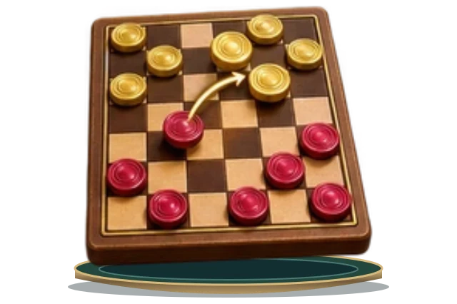 Moon Checkers game objects