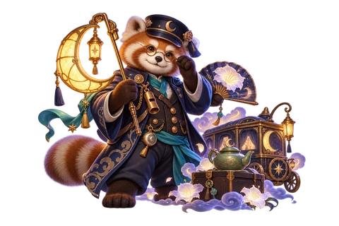 Moonlit Lantern Express game characters and objects