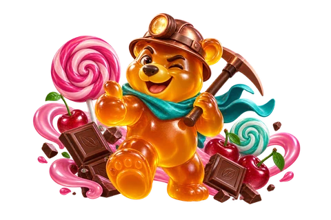 Super Gummy Strike game characters and objects